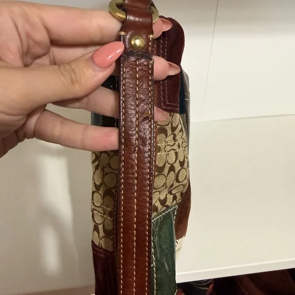 Coach Patchwork Baguette Pouch - Picture 6 of 9